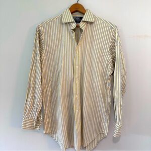 POLO Ralph Lauren Regent Classic Fit Yellow & Blue Striped Button Down Shirt